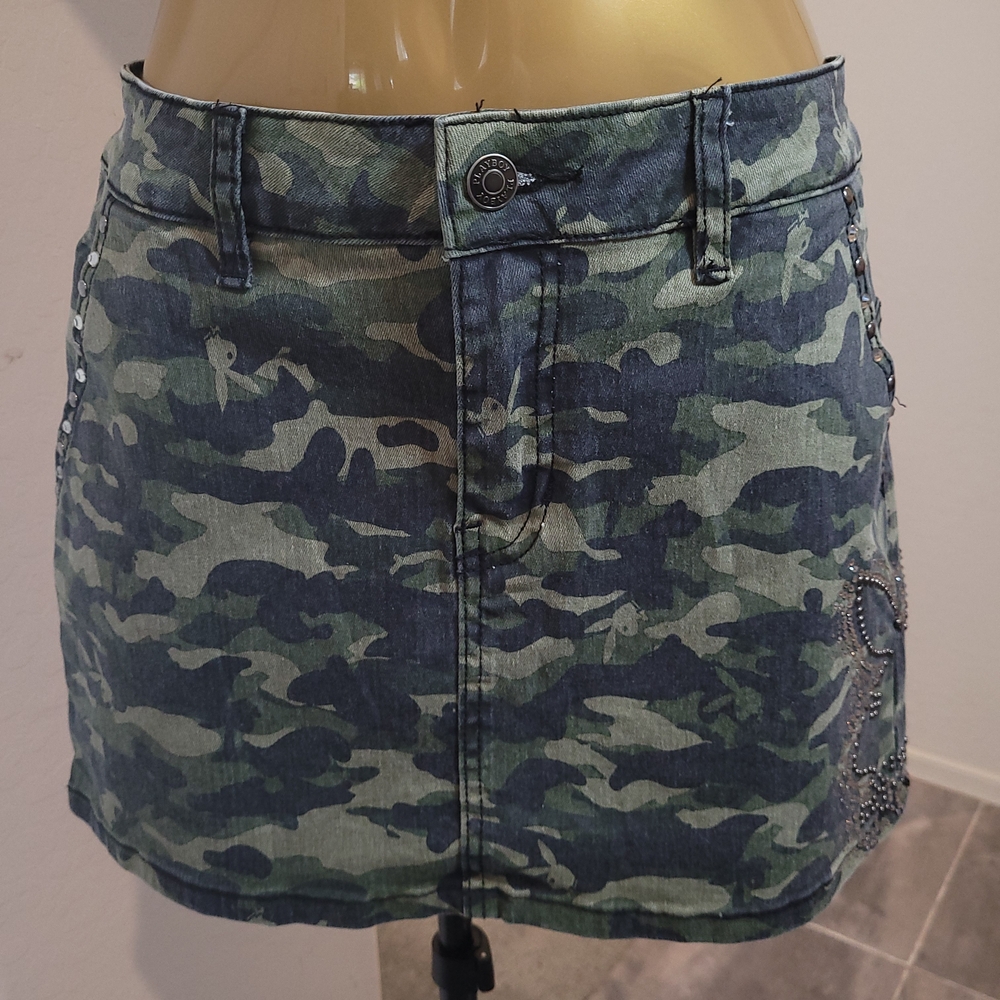 PLAYBOY Camouflage Mini Skirt